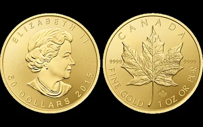Canadian Gold Maple Leaf Bullion Coin Canadian Gold Maple Leaf Bullion Coin