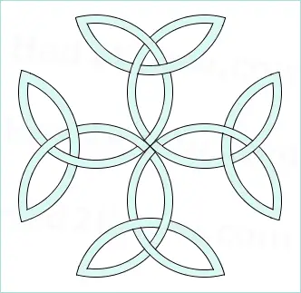 Carolingian Cross, Trinity Knot Cross, Triquetra Cross Carolingian Cross, Trinity Knot Cross, Triquetra Cross