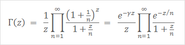 gamma function infinite products