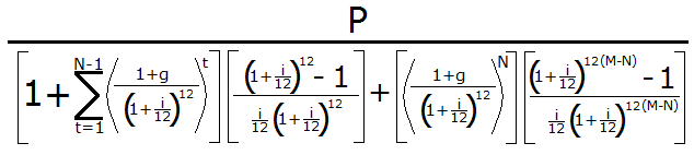 graduated payment mortgage equation